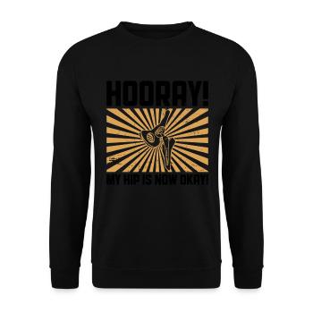 Bionisches Hüftdesign Für Einen Überlebenden Einer - Sweat-shirt Unisexe - noir - Devant - Alina (178cm) & Michal (187cm)