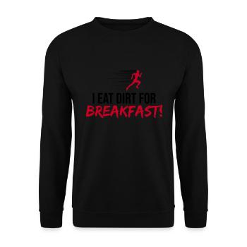 Xc-laufdesign Für Einen Cc-läufer - Unisex Pullover - Schwarz - Vorne - Alina (178cm) & Michal (187cm)