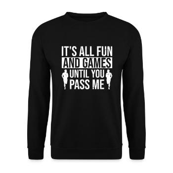 Aufzugsmechaniker-design Für Einen - Unisex Sweatshirt - black - Front - Alina (178cm) & Michal (187cm)
