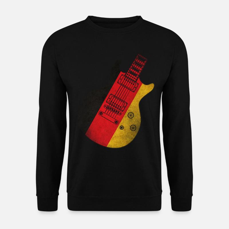 German Flag Guitar - Unisex Sweatshirt - black