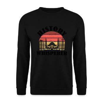 Stadtführer-design Für Einen Museums-reiseleiter - Unisex Pullover - Schwarz - Vorne - Alina (178cm) & Michal (187cm)