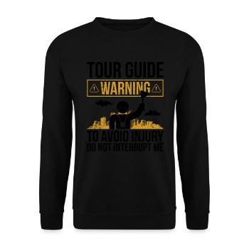 Reiseberater-design Für Einen Reiseleiter - Unisex Pullover - Schwarz - Vorne - Alina (178cm) & Michal (187cm)