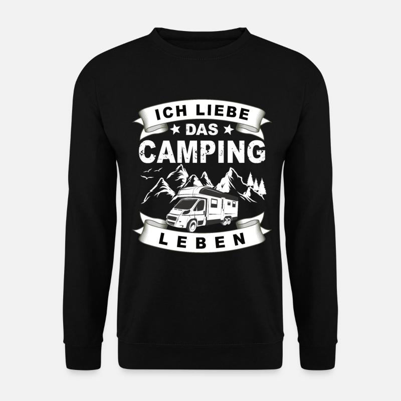 Camping Herzschlag Wohnmobil - Camper - Unisex Pullover - Schwarz