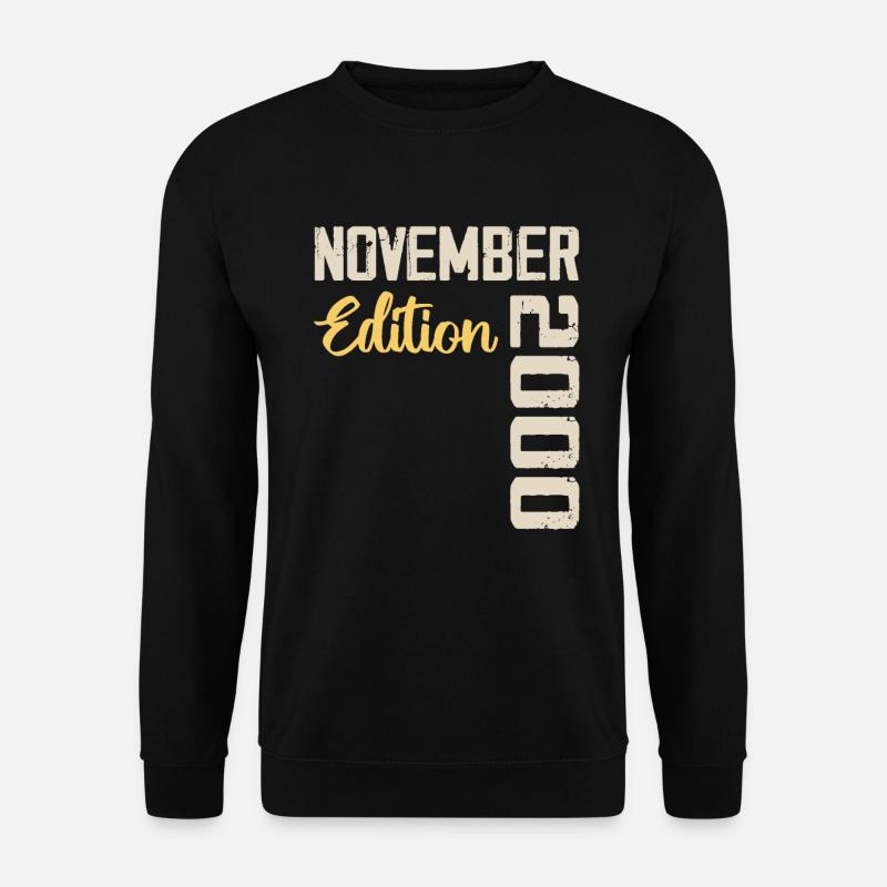 Geboren im November 2000 - Ausgabe 2000 - Unisex Pullover - Schwarz