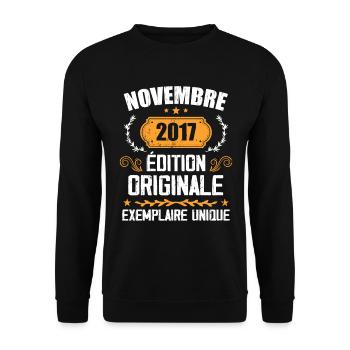 Cadeau D'anniversaire En Novembre 2017 - 2017 - Sweat-shirt Unisexe - noir - Devant - Alina (178cm) & Michal (187cm)