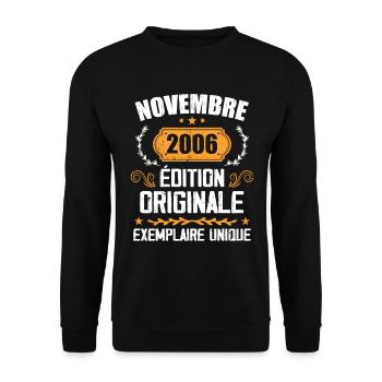 Cadeau D'anniversaire En Novembre 2006 - 2006 - Sweat-shirt Unisexe - noir - Devant - Alina (178cm) & Michal (187cm)