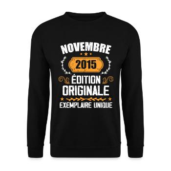 Cadeau D'anniversaire En Novembre 2015 - 2015 - Sweat-shirt Unisexe - noir - Devant - Alina (178cm) & Michal (187cm)
