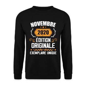 Cadeau D'anniversaire En Novembre 2020 - 2020 - Sweat-shirt Unisexe - noir - Devant - Alina (178cm) & Michal (187cm)