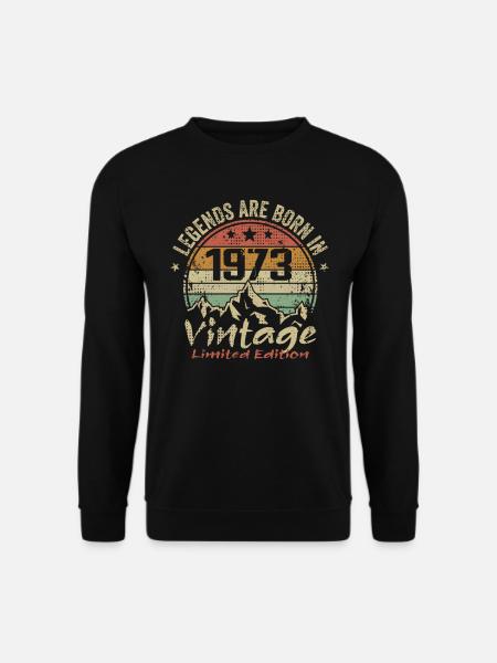Legenderne blev født i 1973 - 1973 - Unisex sweater - sort