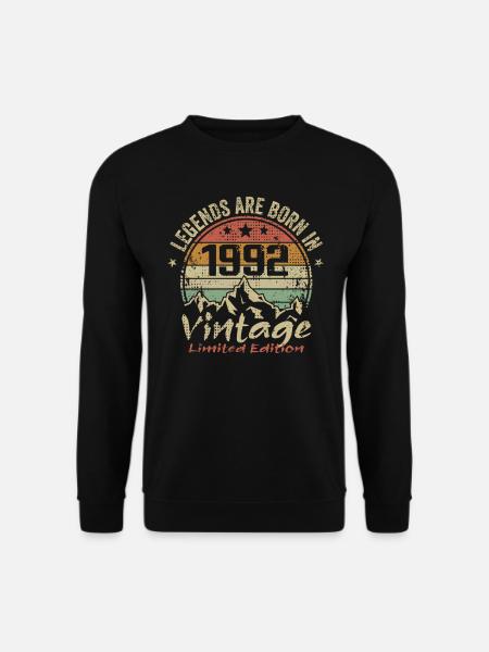 Les Légendes Sont Nées En 1992 - 1992 - Sweat-shirt Unisexe - noir