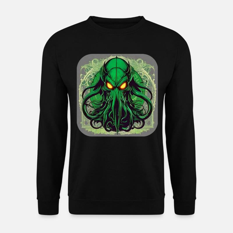Unsterbliches Cthulhu Monster im Universum - Unisex Pullover - Schwarz