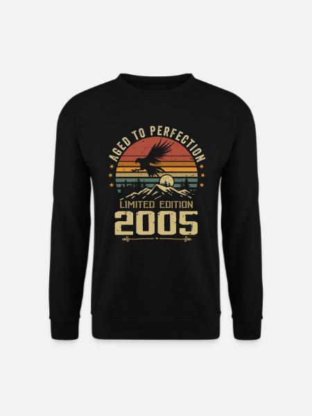 2005 Original Vintage Retro Jubiläum 2005 - Unisex Pullover - Schwarz