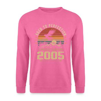 2005 Original Vintage Retro Jubiläum 2005 - Unisex Pullover - Pink - Vorne