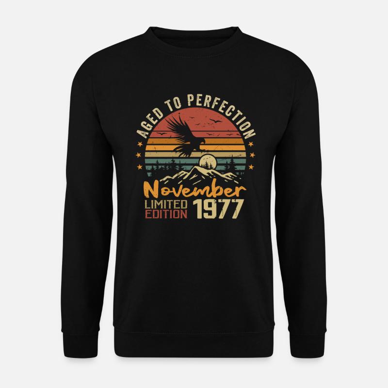 Die Legenden wurden im November 1977 - 1977 geboren - Unisex Pullover - Schwarz