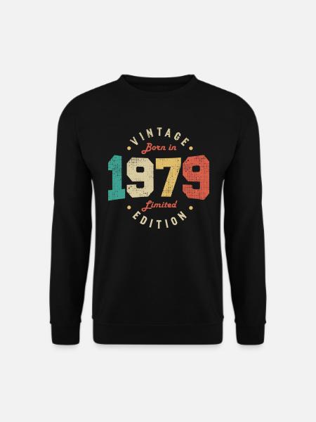Vintage 1979 Original 1979 Retro Birthday 1979 - Unisex Sweatshirt - black