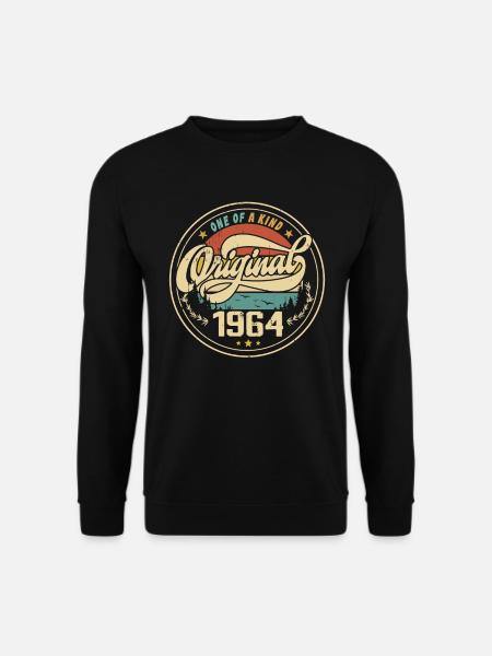 Original 1964 Jahrgang - 1964 Geburtstagsgeschenk - Unisex Pullover - Schwarz