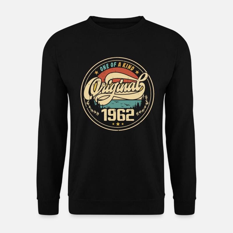 Original 1962 Jahrgang - 1962 Geburtstagsgeschenk - Unisex Pullover - Schwarz