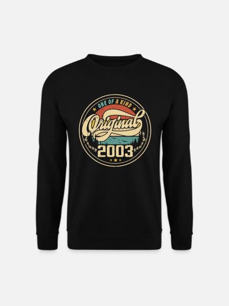 Original 2003 Vintage - Cadeau D’anniversaire 2003 - Sweat-shirt Unisexe - noir
