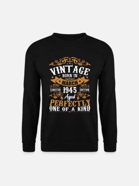 Les Légendes Sont Nées En Mars 1945 - Sweat-shirt Unisexe - noir