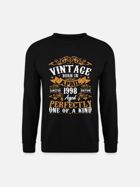 Les Légendes Sont Nées En Avril 1998 Cadeau 1998 - Sweat-shirt Unisexe - noir