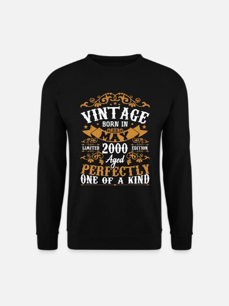 Mai 2000 Anniversaire May 2000 Cadeau Mai 2000 - Sweat-shirt Unisexe - noir