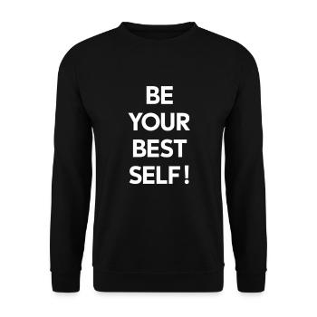 Soyez votre meilleure version - Sweat-shirt Unisexe - noir - Devant - Alina (178cm) & Michal (187cm)