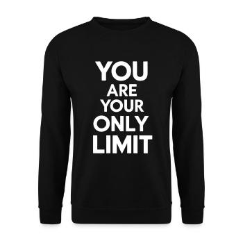 You're your only limit - Unisex Sweatshirt - black - Front - Alina (178cm) & Michal (187cm)
