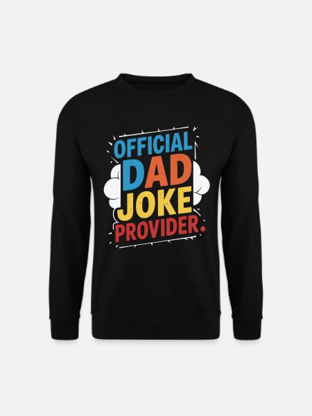 Official Dad Joke Supplier - Unisex Sweatshirt - black