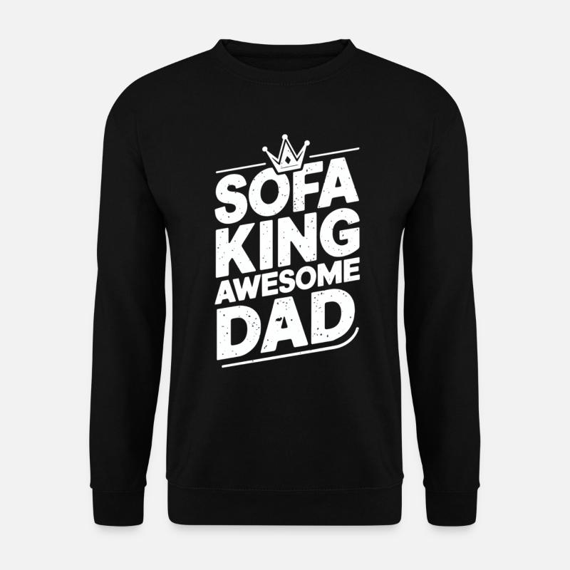 Sofa King Awesome Dad - Unisex Sweatshirt - black