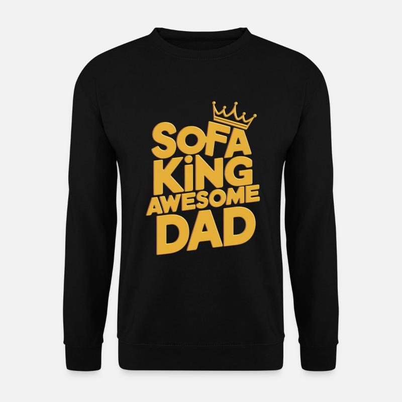 Sofa King Awesome Dad - Unisex Sweatshirt - black