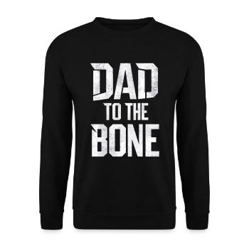 Papa jusqu’à l’os Style unique - Sweat-shirt Unisexe - noir - Devant - Alina (178cm) & Michal (187cm)