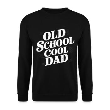 Old School Cool Dad Look rétro - Sweat-shirt Unisexe - noir - Devant - Alina (178cm) & Michal (187cm)
