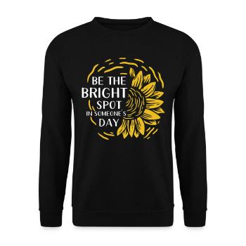 Soyez le point lumineux dans la vie des autres - Sweat-shirt Unisexe - noir - Devant - Alina (178cm) & Michal (187cm)