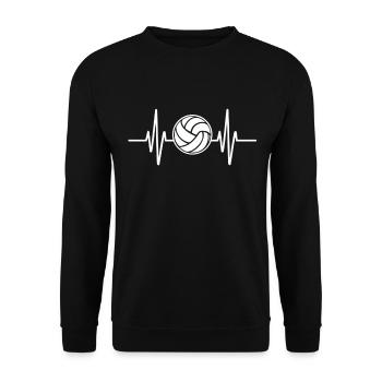 Amateur de volley-ball - Sweat-shirt Unisexe - noir - Devant - Alina (178cm) & Michal (187cm)
