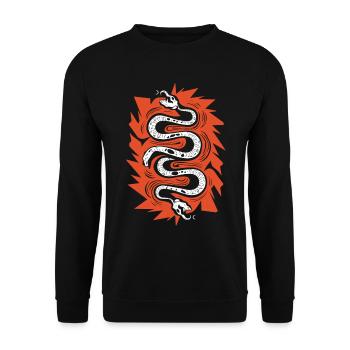 Dieu aztèque Mythologie ancienne Coatlicue - Sweat-shirt Unisexe - noir - Devant - Alina (178cm) & Michal (187cm)