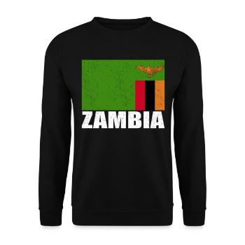 Vanuatu Flagge Vintage - Unisex Pullover - Schwarz - Vorne - Alina (178cm) & Michal (187cm)