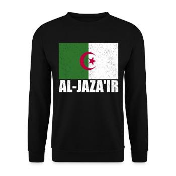 Cook Island Flag Vintage - Unisex Sweatshirt - black - Front - Alina (178cm) & Michal (187cm)