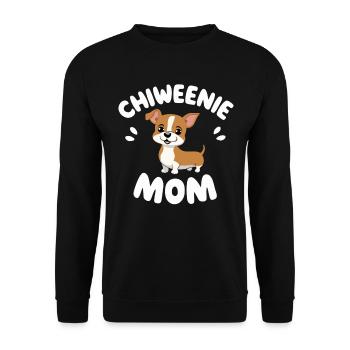 Chiweenie Mom - Maman chien aimante - Sweat-shirt Unisexe - noir - Devant - Alina (178cm) & Michal (187cm)