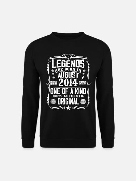 Legendär seit August 2014 - Jahrgang August 2014 - Unisex Pullover - Schwarz
