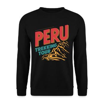 Pérou Trekking Aventure Paysage de montagne - Sweat-shirt Unisexe - noir - Devant - Alina (178cm) & Michal (187cm)