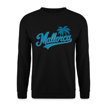Mallorca Souvenir Palm Trees Design Beach Feeling - Unisex Sweatshirt - black - Front - Alina (178cm) & Michal (187cm)