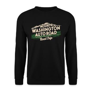 Mount Washington Auto Road Road Trip Berge - Unisex Pullover - Schwarz - Vorne - Alina (178cm) & Michal (187cm)