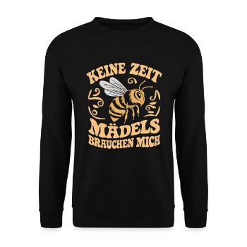 Apiculteur Pas de temps Mes filles ont besoin de moi - Sweat-shirt Unisexe - noir - Devant - Alina (178cm) & Michal (187cm)