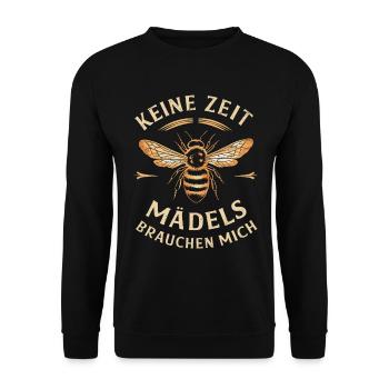 Pas de temps mes filles ont besoin de moi apiculteur - Sweat-shirt Unisexe - noir - Devant - Alina (178cm) & Michal (187cm)
