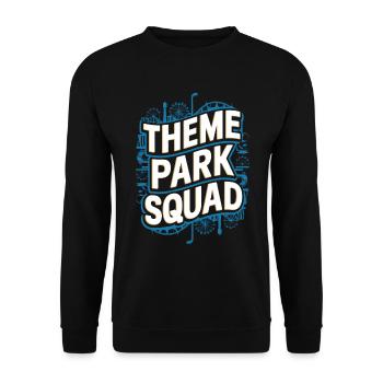 Theme Park Squad Adventure and Fun - Unisex Sweatshirt - black - Front - Alina (178cm) & Michal (187cm)