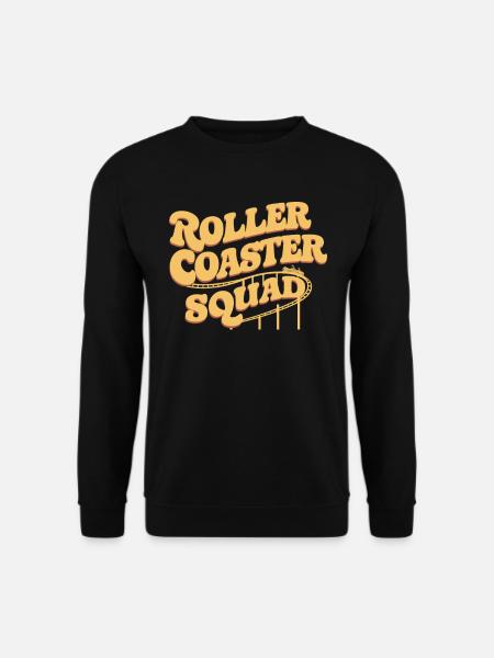 Roller Coaster Squad Achterbahn Fans - Sweat-shirt Unisexe - noir