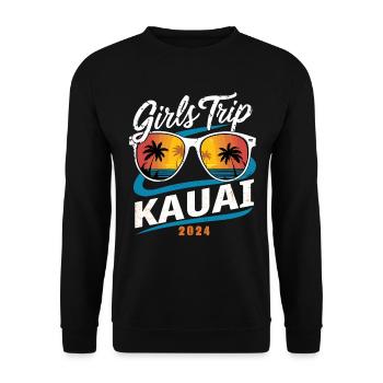 Voyage entre filles Kauai 2024 - Sweat-shirt Unisexe - noir - Devant - Alina (178cm) & Michal (187cm)