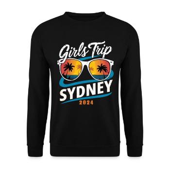 Girls Trip Sydney 2024 - Unisex Pullover - Schwarz - Vorne - Alina (178cm) & Michal (187cm)