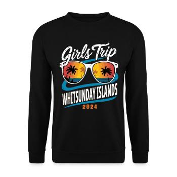 Girls Trip Whitsunday Islands 2024 - Unisex Sweatshirt - black - Front - Alina (178cm) & Michal (187cm)