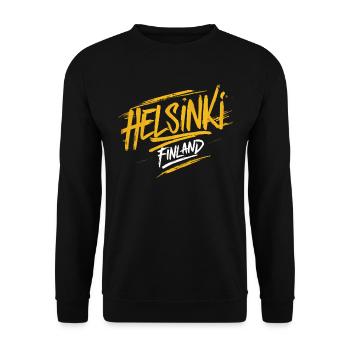 Souvenir d'Helsinki Finlande - Sweat-shirt Unisexe - noir - Devant - Alina (178cm) & Michal (187cm)